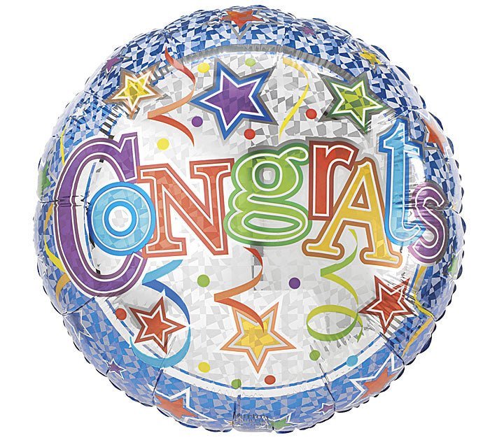 Congratulations Celebration Balloons - Colorful Achievement Add-On