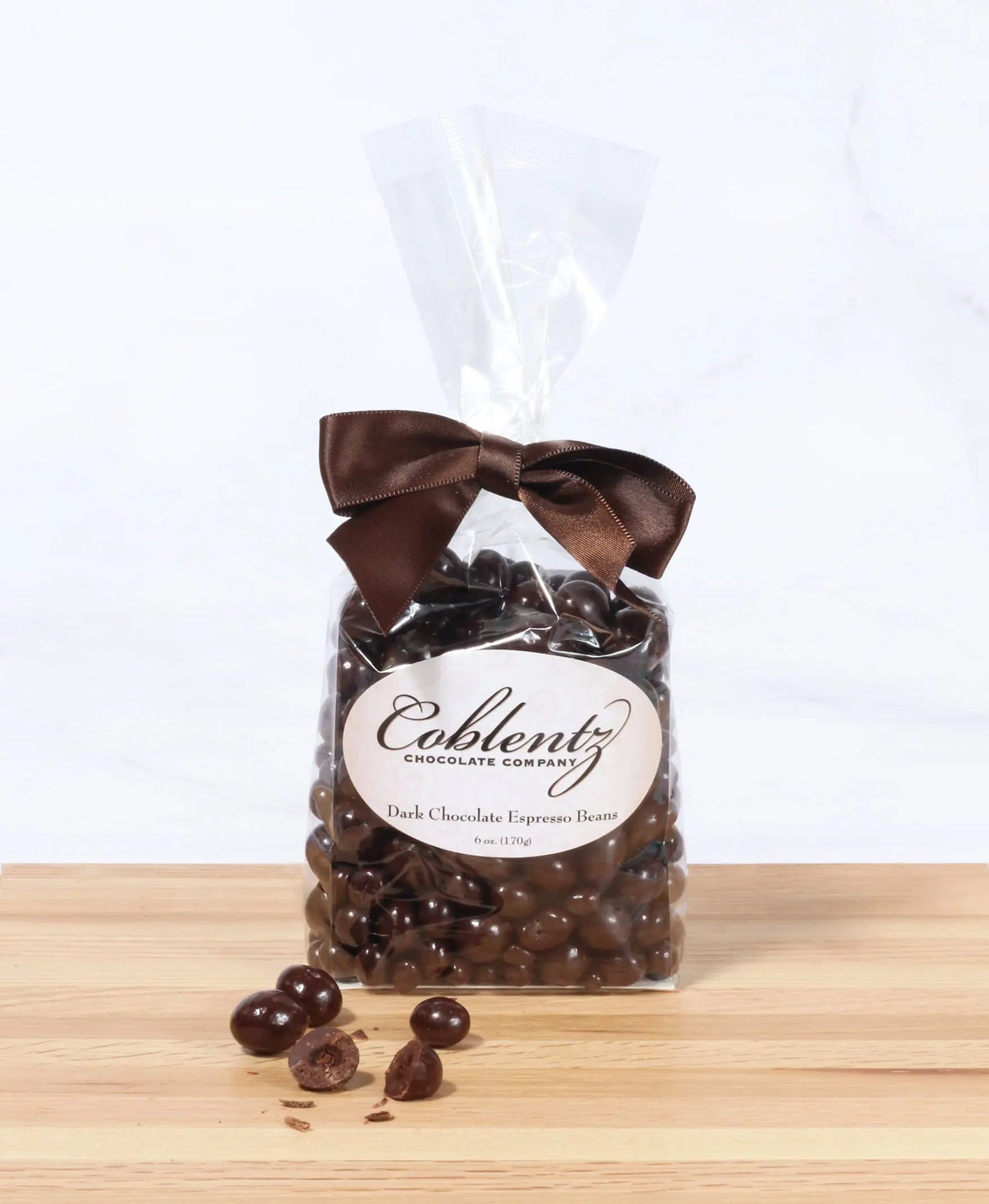 Coblentz Chocolate Company - Dark Espresso Beans Bag With Bow