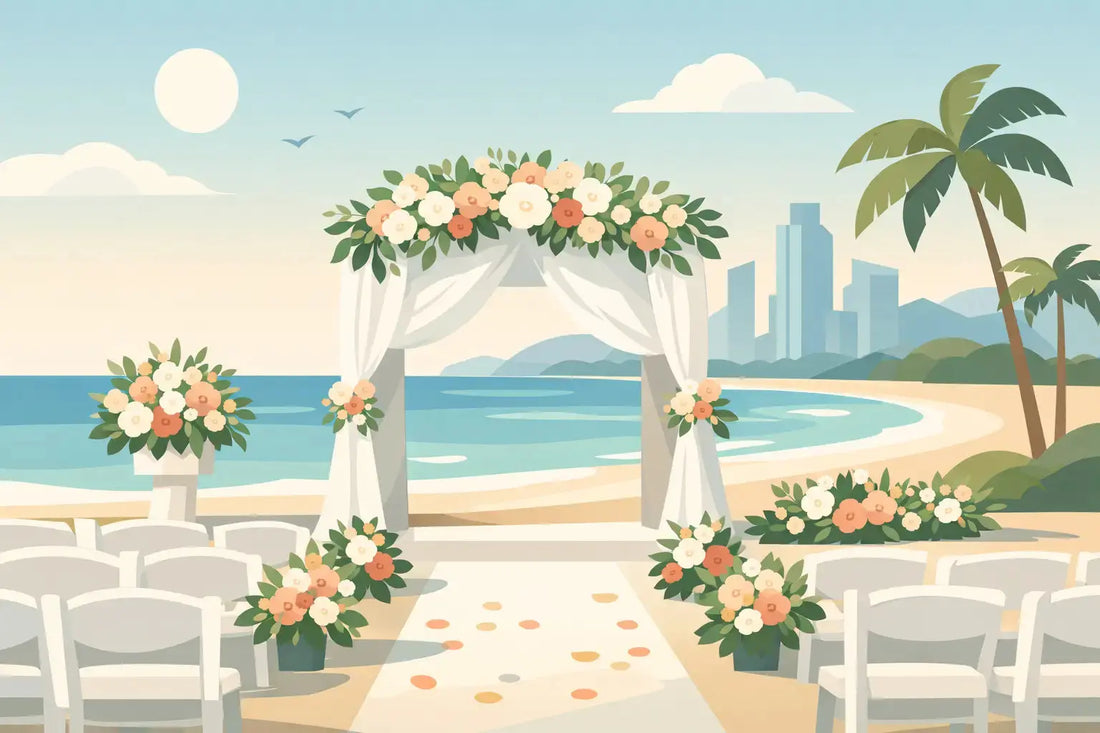 Wedding Ceremony Flower Examples for Miami Couples