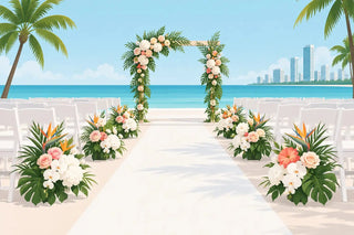 12 Wedding Aisle Flower Examples for Miami Ceremonies