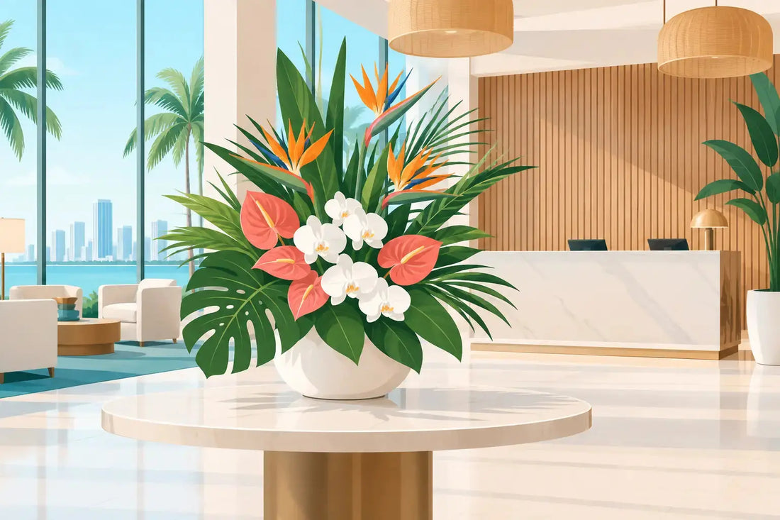 Hotel Lobby Flower Case Study: A Miami Refresh