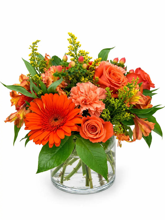 Miami Sunset Orange Flower Arrangement