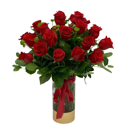 Classic 25 Red Roses -Miami Same Day Delivery