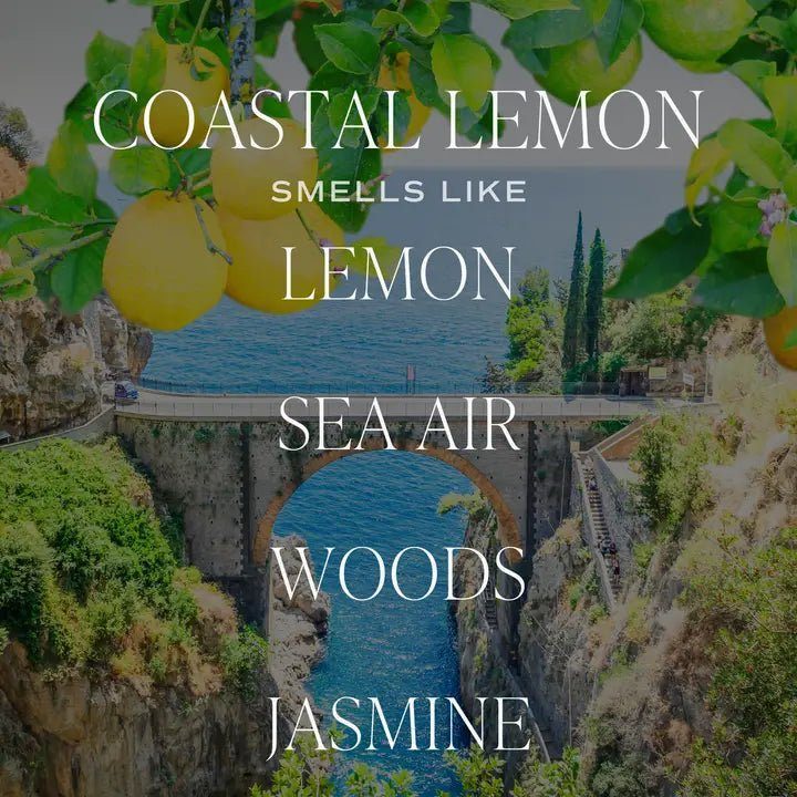 Coastal Lemon 9 oz Soy Candle - Home Decor & Gifts
