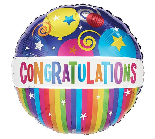 Congratulations Celebration Balloons - Colorful Achievement Add-On