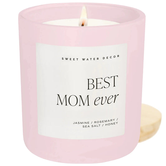 Best Mom Ever 15 oz Soy Candle, Matte Jar