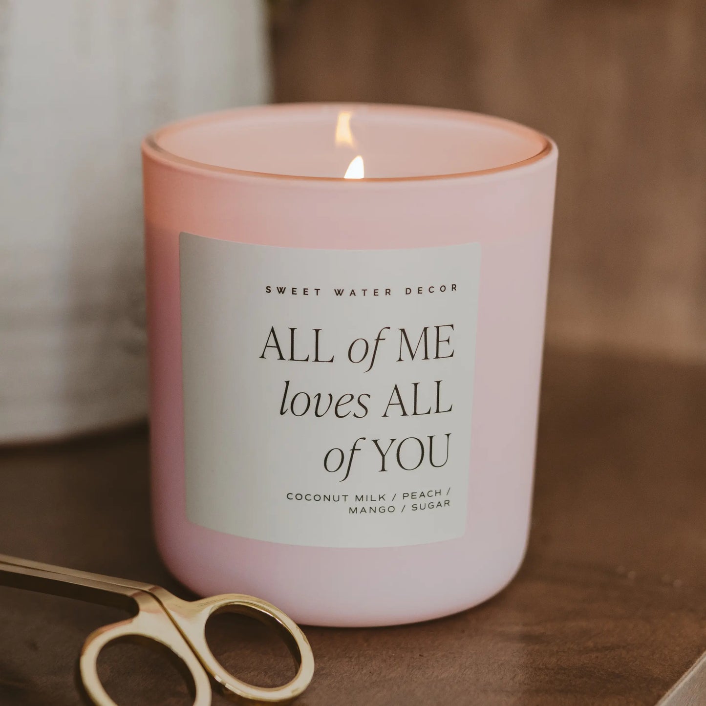 All of Me Loves All of You 15 oz Soy Candle, Matte Jar