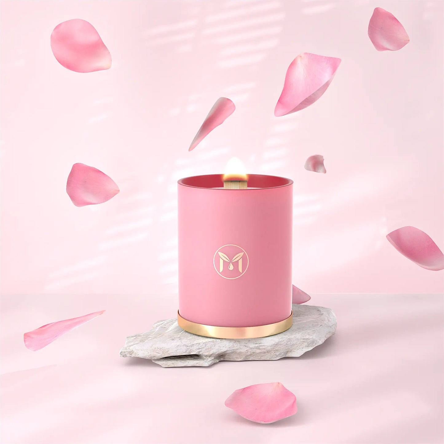 English Roses 100% Soy Wax Crackling Wood Wick Candle