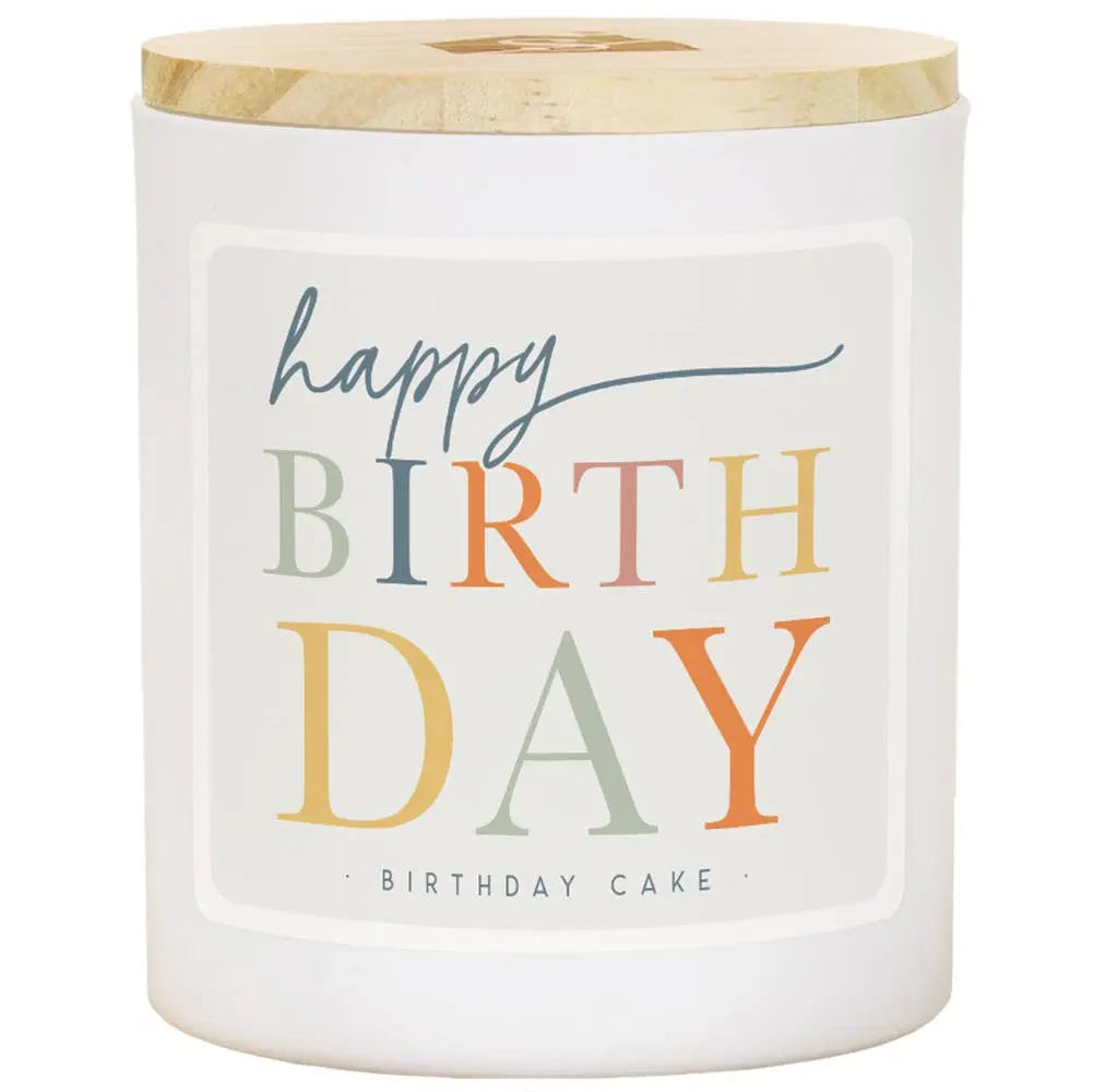 Scented Happy Birthday 2 Wick Soy 11 oz Candle