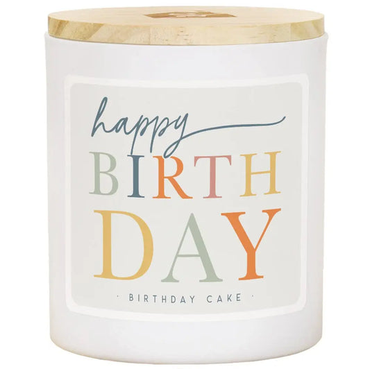 Scented Happy Birthday 2 Wick Soy 11 oz Candle