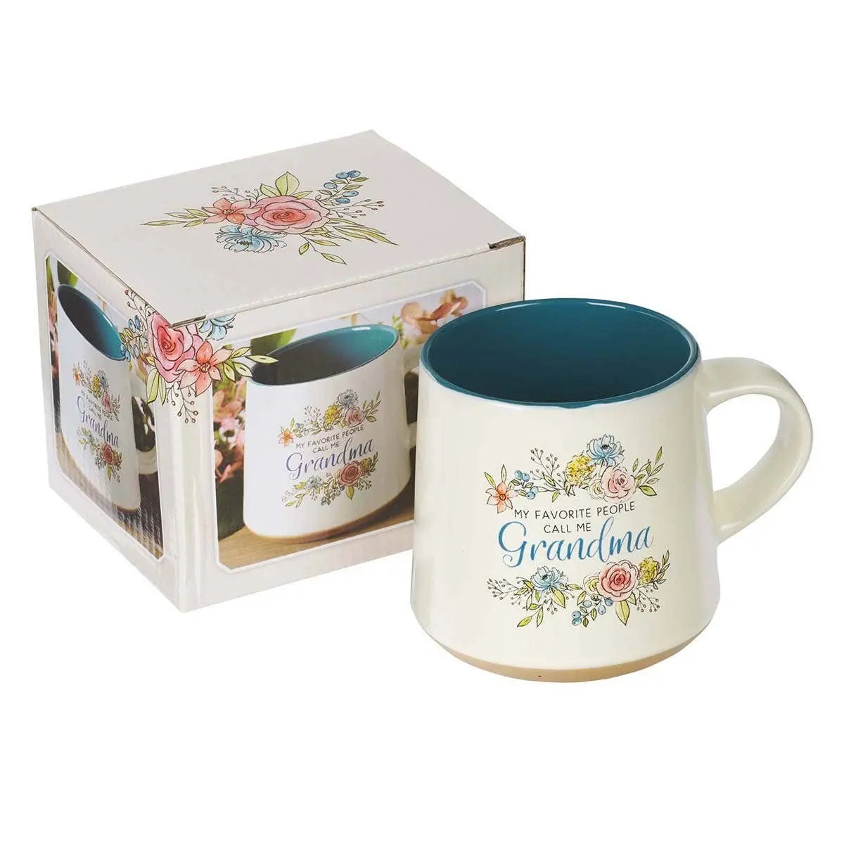 Blue/White "My Favorite People Call Me Grandma" Mug