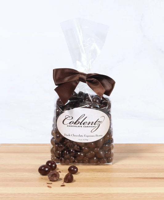Coblentz Chocolate Company - Dark Espresso Beans Bag With Bow