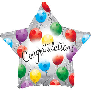 Congratulations Celebration Balloons - Colorful Achievement Add-On