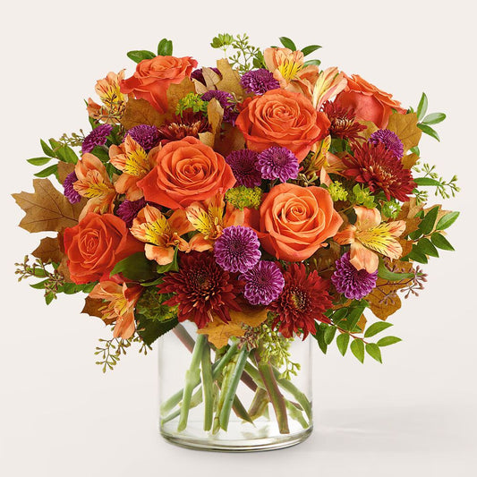 Autumn Elegance Rose & Chrysanthemum Bouquet
