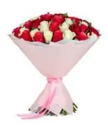 Crimson & Ivory Romance Bouquet