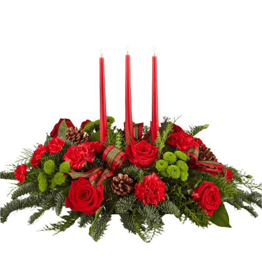 Festive Elegance Christmas centerpiece - MIAMI FLOWERS DESIGN