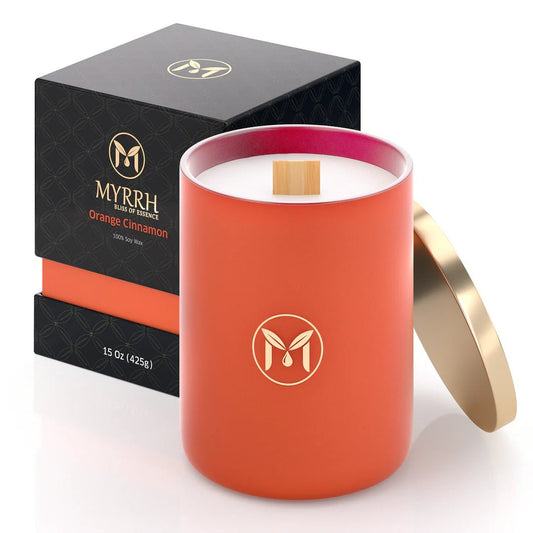 Myrrh USA Orange Cinnamon, 15 oz. Soy - MIAMI FLOWERS DESIGN